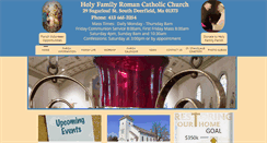 Desktop Screenshot of holyfamilysd.org