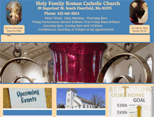 Tablet Screenshot of holyfamilysd.org